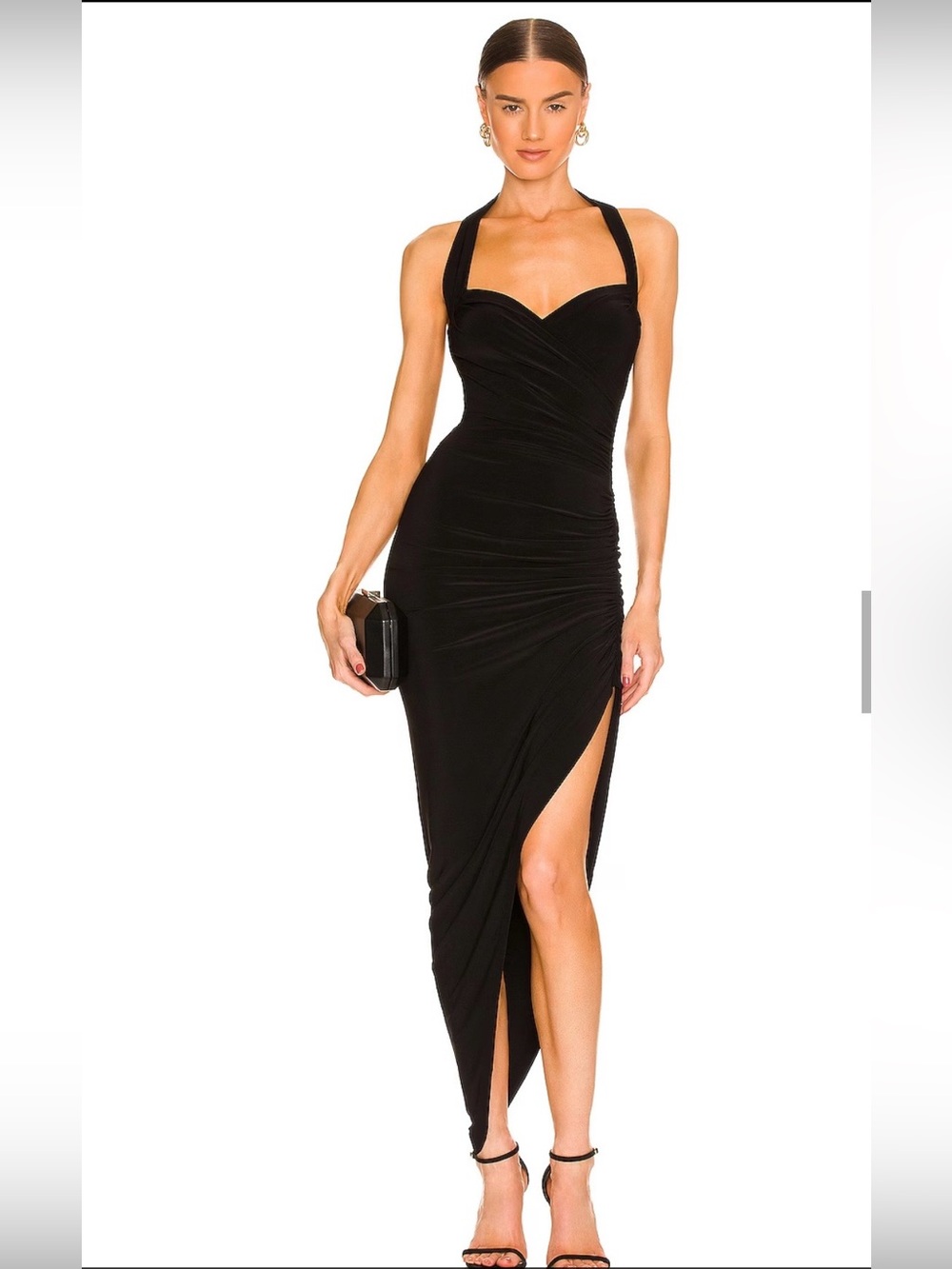 Norma Kamali Cayla Side Drape Gown NWT